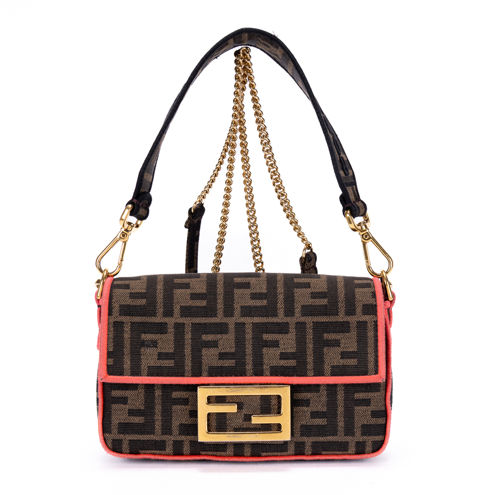 Fendi Mini Baguette Chain Bag
